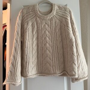 Universal Thread Beige Cable Knit Sweater